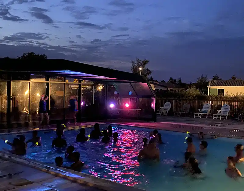 ouverture piscine nocturne camping